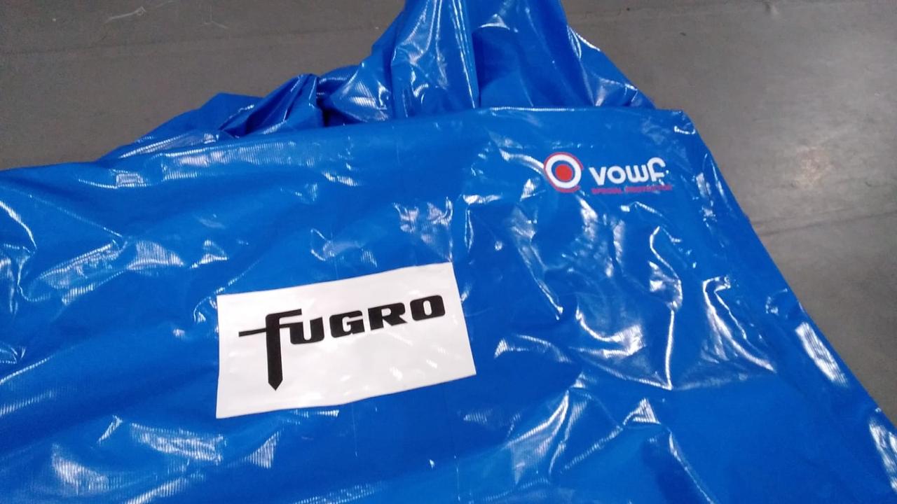 Capa de proteção Vowf em uso industrial